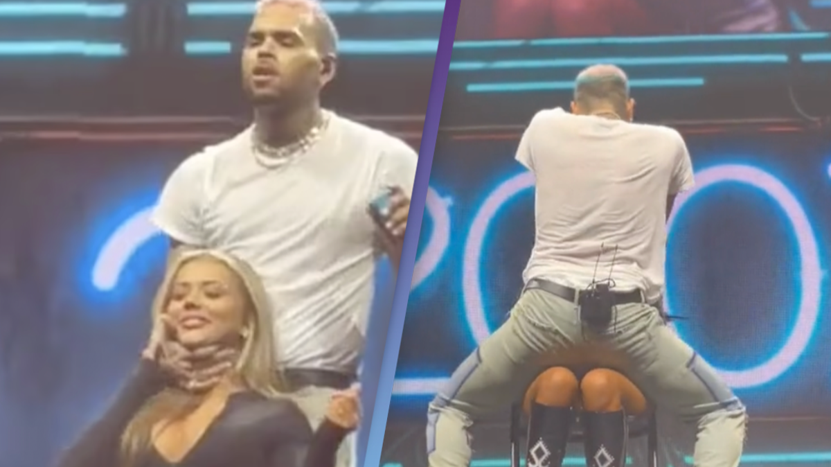 Man Dumps Girlfriend After Chris Brown Gives Her A Lap Dance On Stage